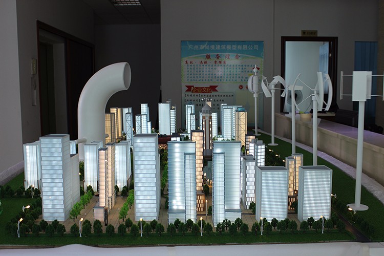 wind power generation model , architecture scale building model