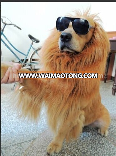 Pet Costume Lion Mane Wig for Dog Cat Halloween Clothes