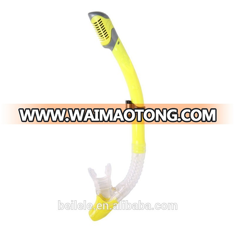 New arrival fully dry S168 silica gel PVC breathing tube Snorkeling necessary ,for Swimming, Diving, Snorkeling yellow