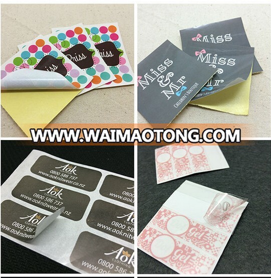 Professional custom manufacturer UV coated printing labels