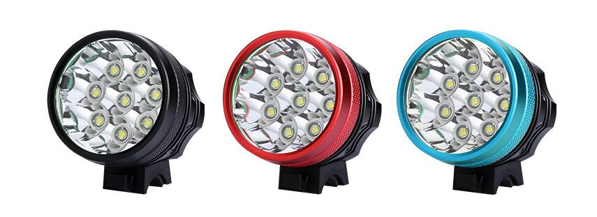 8 x CREE XML XM-L T6 LED 12000LM aluminum led bike light with battery pack