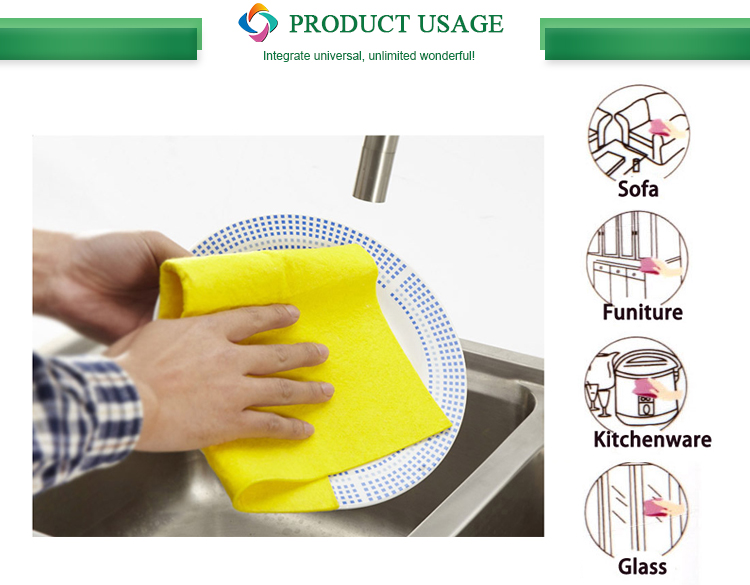 Multi-purpose durable Germany nonwoven super kitchen cleaning cloth fabric