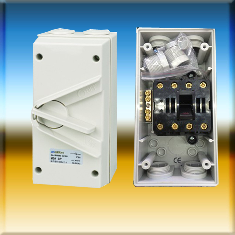 1P UKW Series Weatherproof Enclosed Isolator Switch