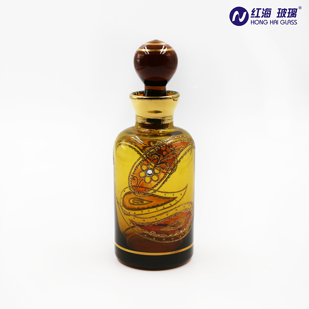 Blown Arabian Perfumes Glass Bottle Essential Oil Glass For Massage