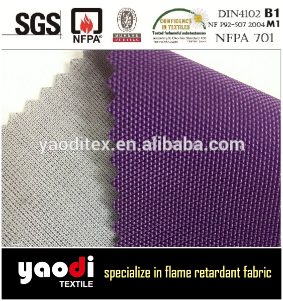 100% polyester IFR knitted backing cloth for FR textile leather