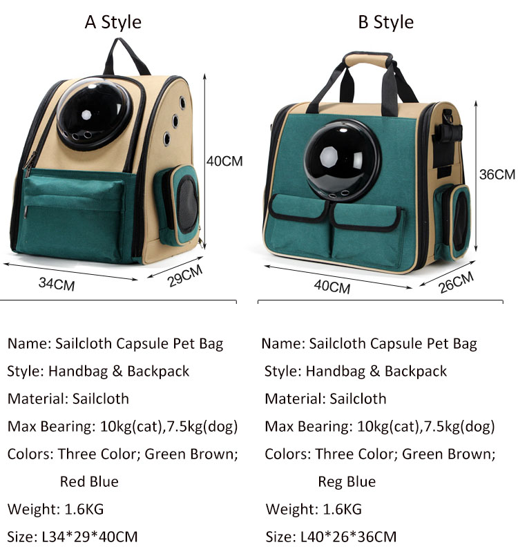 Foldable astronaut transport backpack  guangzhou carrying capsule tote shoulder handbag cat dog pet travel carrier bag