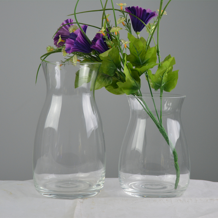 Clear wedding glass flower vase