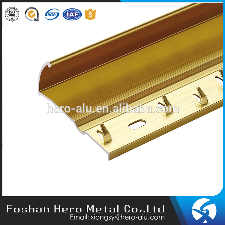 Factory Price Aluminium Profile Carpet Flooring Edge Trim Pvc Skirting