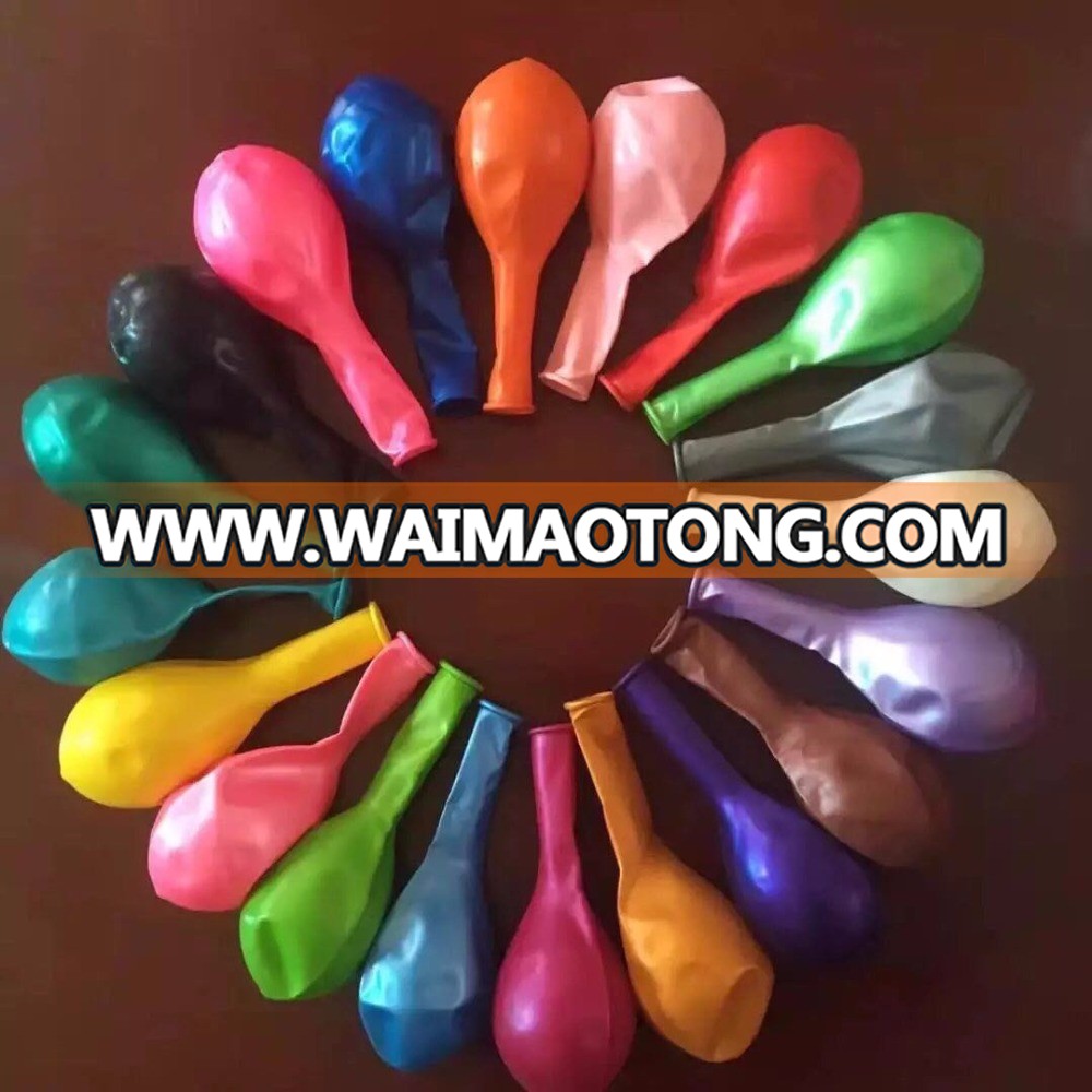 12 Inch Good quality 3.2g Pearl Metallic Balloon for Party Decorations