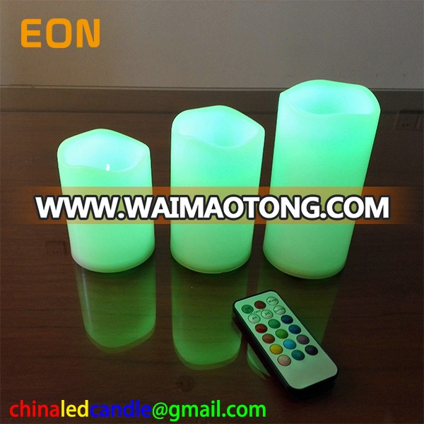 C831 Very Cheap Real Flame Romantic Color Changing Wedding Candle