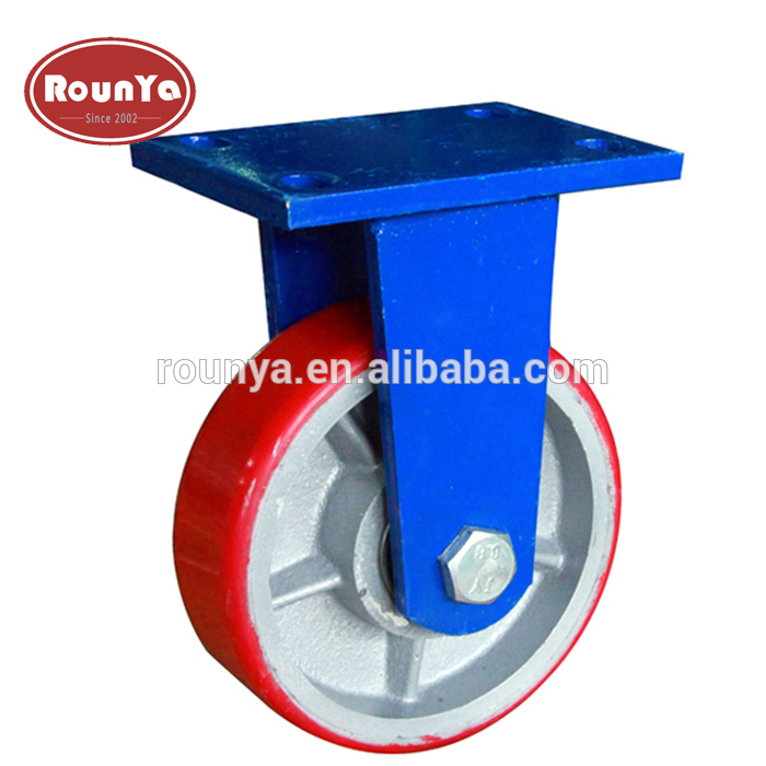 Supper heavy duty iron core PU wheel 1 ton load capacity casters wheels