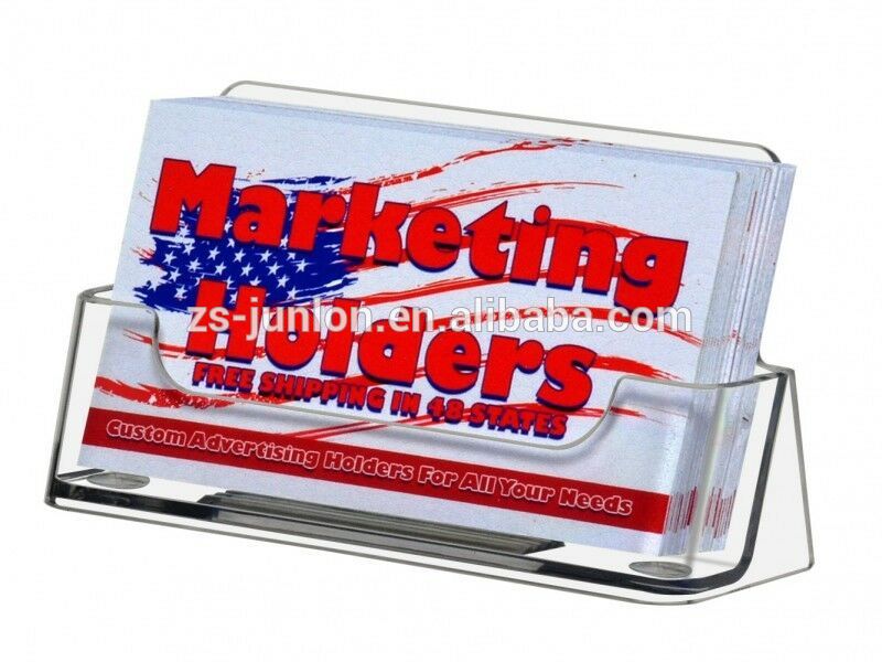 Customized Clear Acrylic Plastic Table Card Holders Display Stand