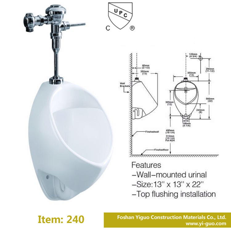 High Efficiency Urinal 240 Yiguo