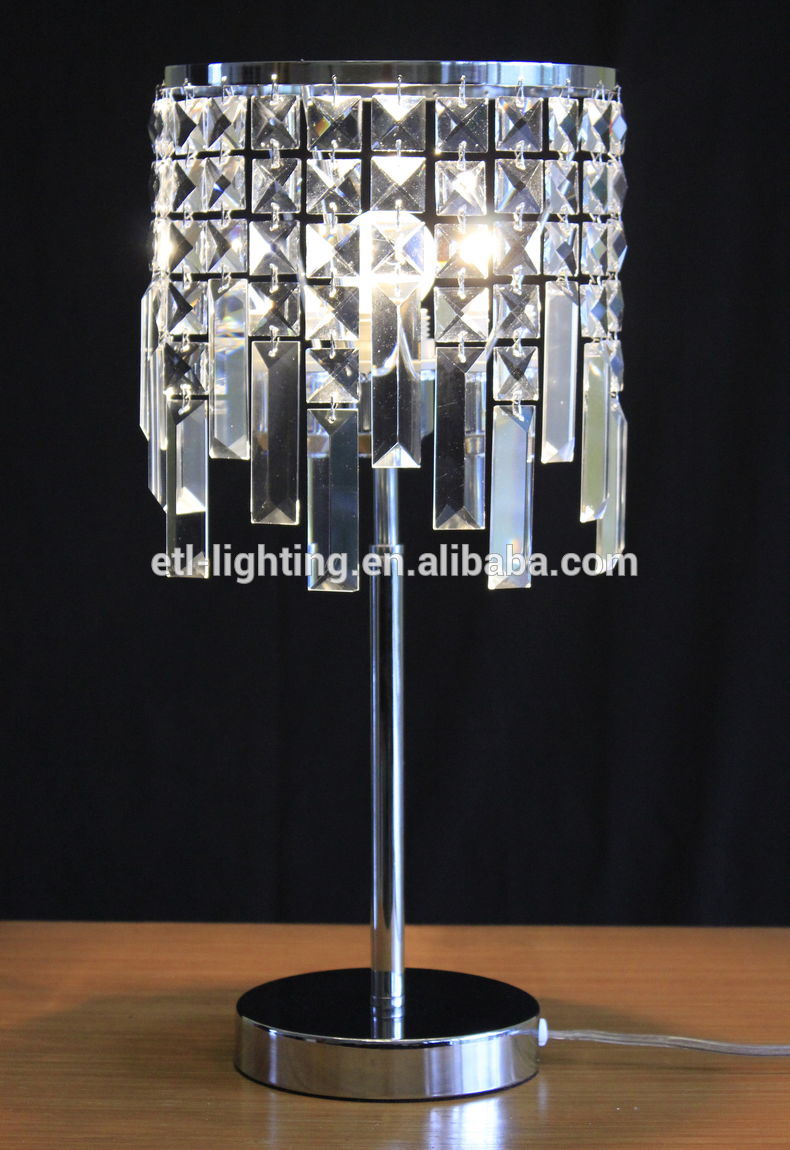 Nordic style unique drop crystal chandelier table desk lights for villa bedroom declor ETL32037