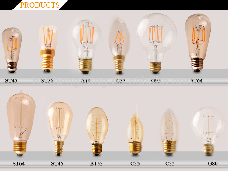 15 Watt Tungsten Filament Small Bulbs C7 ST23 ST26 T20 T22 T25 E12 Base 120V Incandescent Candelabra Refrigerator Salt Lamp Bulb