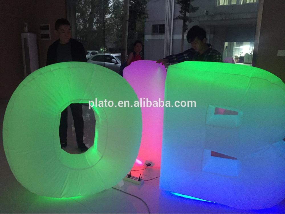 Custom color giant inflatable letters for outdoor event