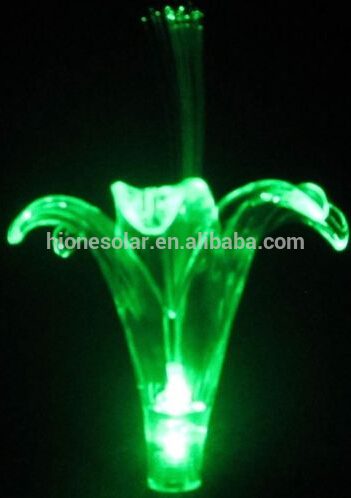 garden solar light decoration color changing solar garden light with lily flower