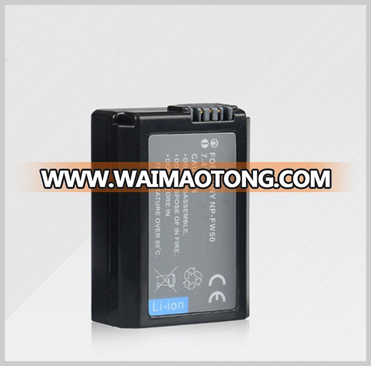 Camera Battery 7.4V Li-Ion Battery 1400mAh NP-FW50