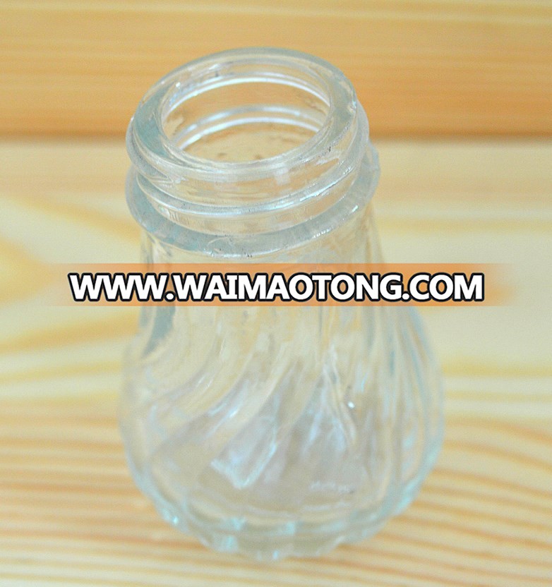 Factory direct production glass condiments jar spice jar salt pepper shakers glass jar