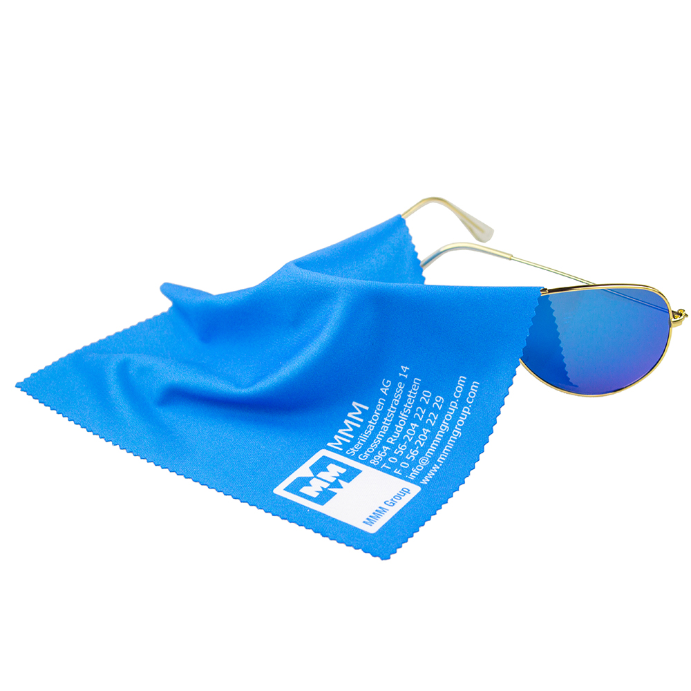 Custom brand print microfiber glasses cleaning cloth