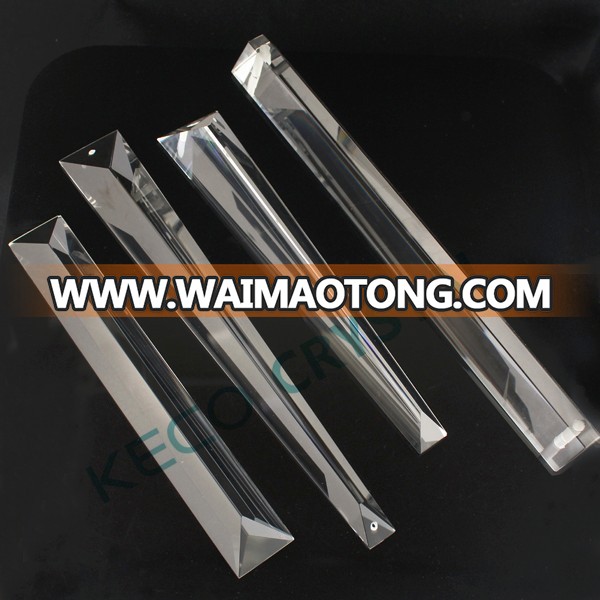 K9 crystal triangular prism, keco crystal is work on good quality chandelier parts in China