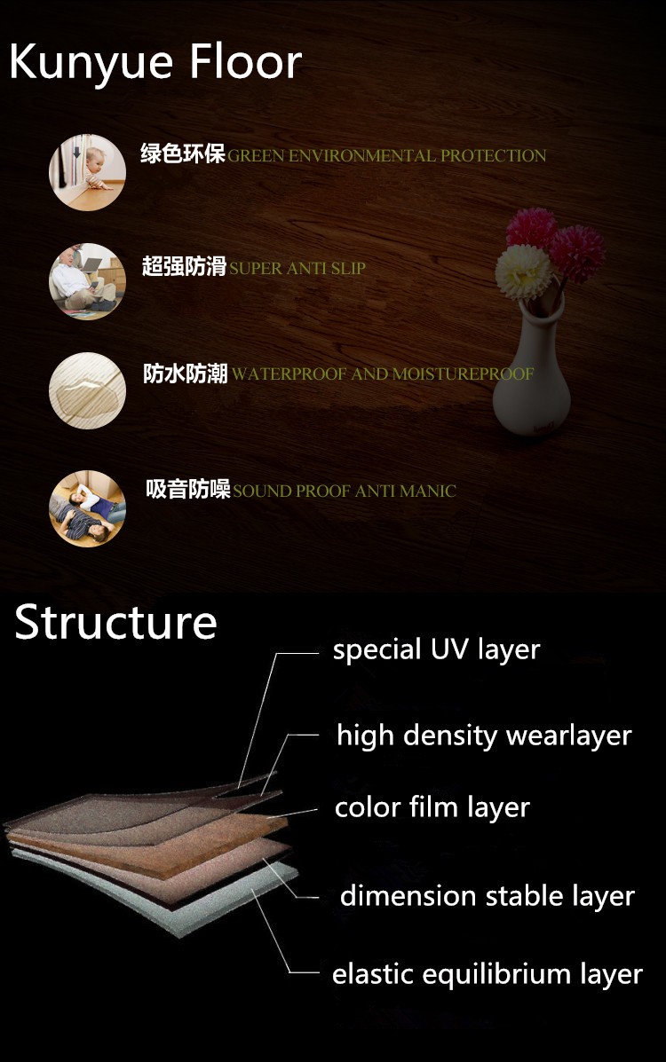 March promotion new design marble stone design LVT vinyl floor tile