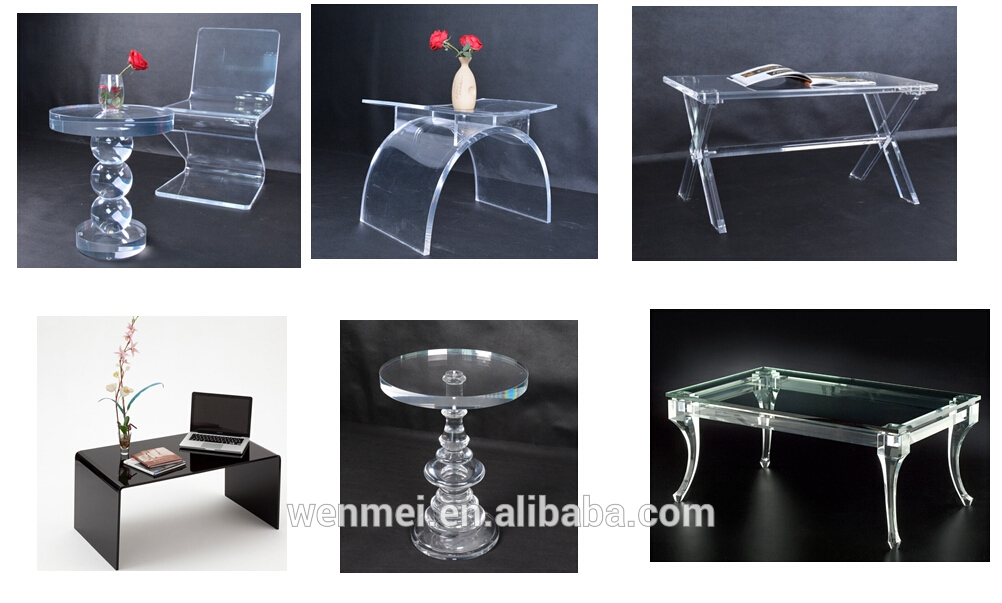 Modern elegant acrylic office table