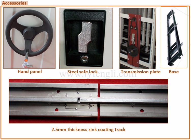 CKD steel mobile compactor shelvings metal filing cabinet group