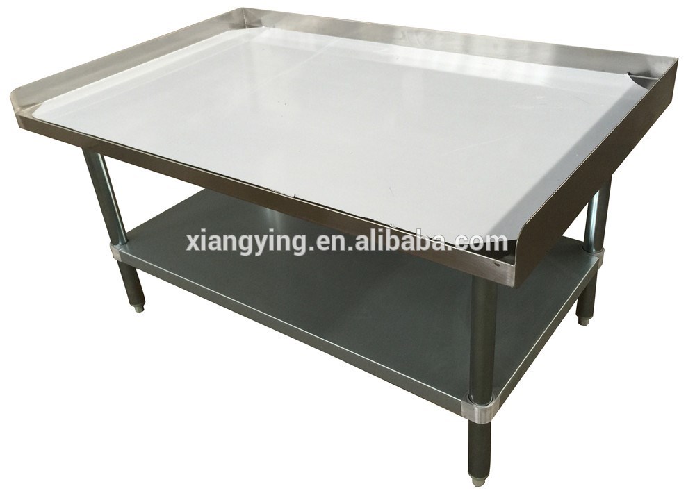 NSF Approval Popular Design 2 Tiers Stainless Steel Equipment Stand with Backsplash for Commercial Kitchen or Restaurant