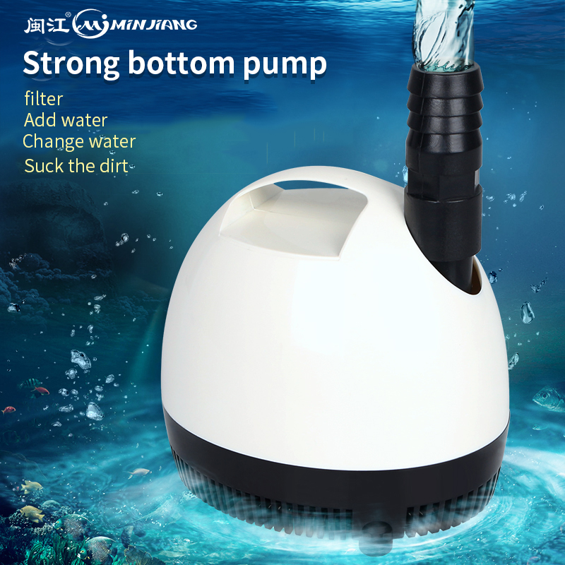 Minjiang Best-selling fish tank electric submersible pumps aquarium bottom suction