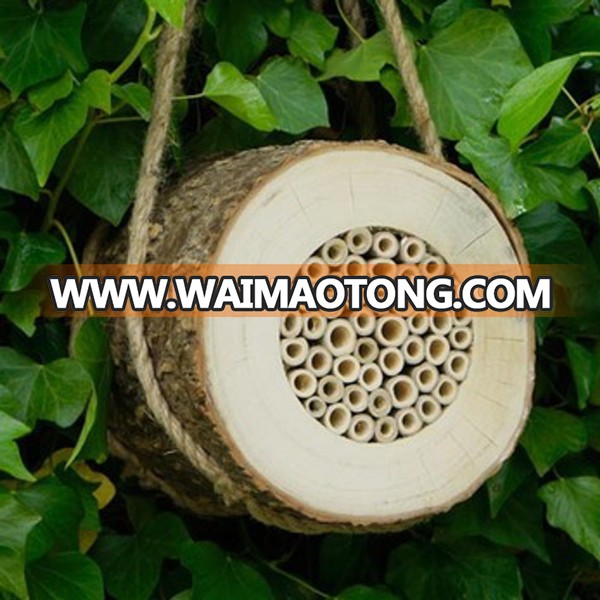 Wholesale Custom Wood Solitary Bee Houses Outdoor Garden Decoration