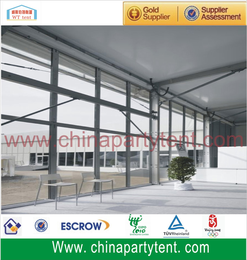 Factory supplier  Arcum shape  events glass wall tent