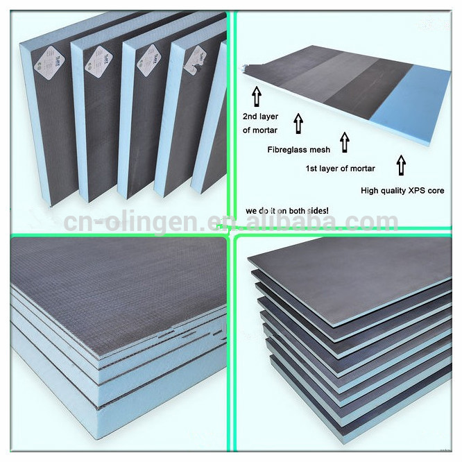 XPS under floor heating system cement composite panel polystyrene foam sheets