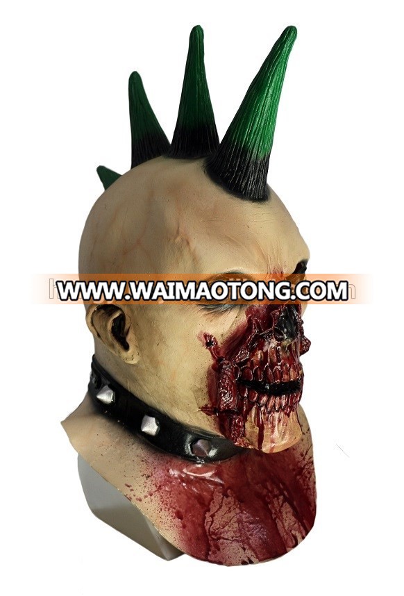 Billy Punk Zombie Adult Latex Rocker Mask Walker Walking Dead Horror Halloween