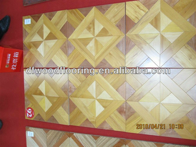 Chinese Distinctive Small Leaf Red Sandalwood Parquet Wood Flooring