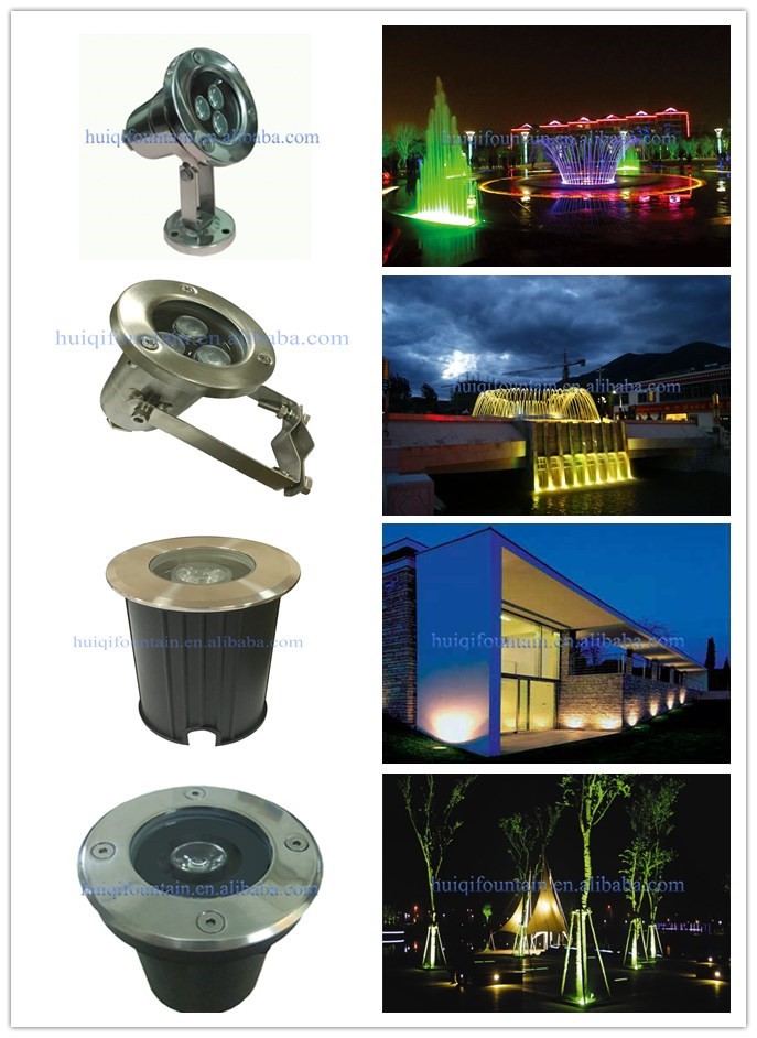 HUIQI Factory Hot 24/48 Lamp Bead RGB Land Water Fountain Led Multi-function Amphibious Lamp