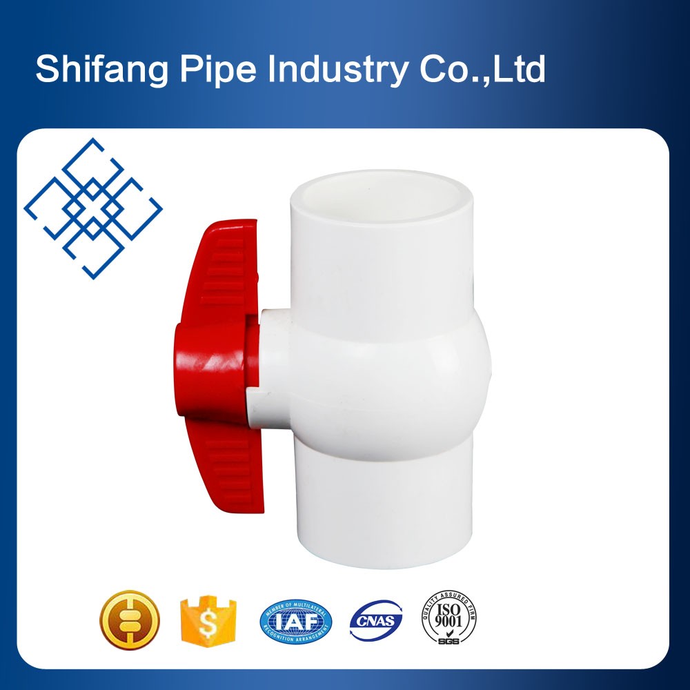 High Quality Plastic Water Supply PVC Ball Vavles Fittings With good price