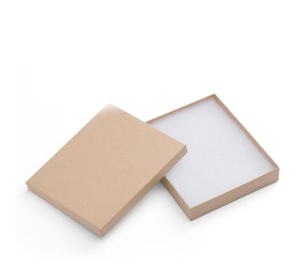 Cardboard Paper Box for Jewelry and Gift 6x5x1 Inch Thick Natural Paper Box Birthday Partay Gift Box