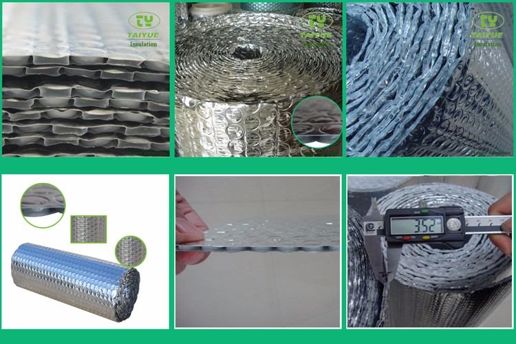 Building construction material aluminum foil bubble insulation sheet