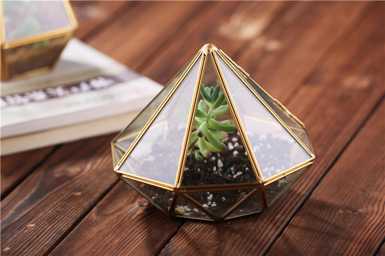 Wholesale Rectangle Shape Glass Geometric Terrarium