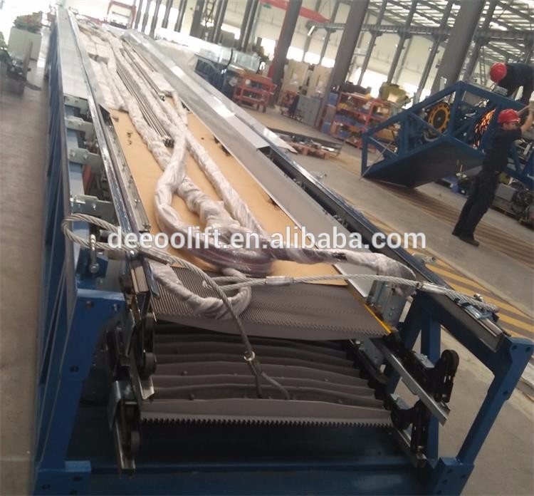 outside outdoor aluminium material step escalator