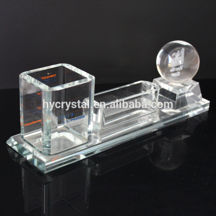 New arrival crystal office ornaments with 3d laser ball