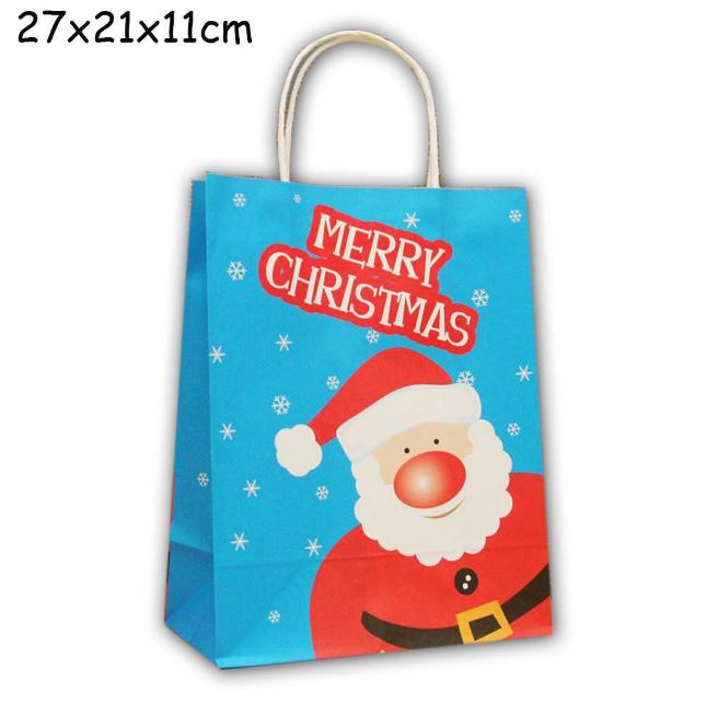 Christmas Paper Gift Bags With Handle For Cookies Shopping Bag