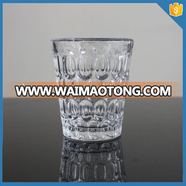 fingerprint hand pressed crystal glass glitter tumbler