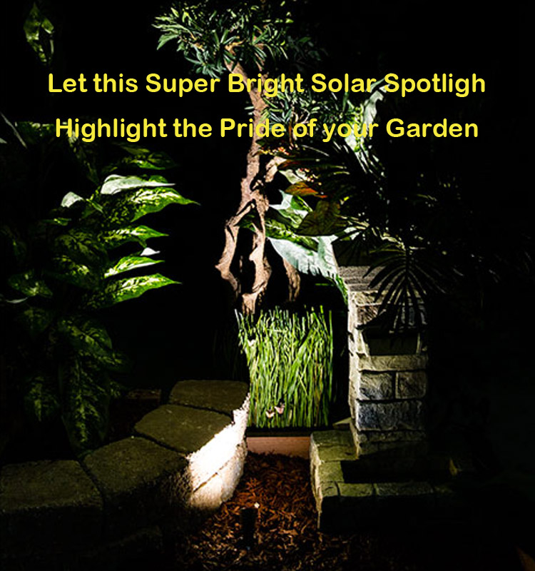 Aluminum Garden Solar Light with 12LED