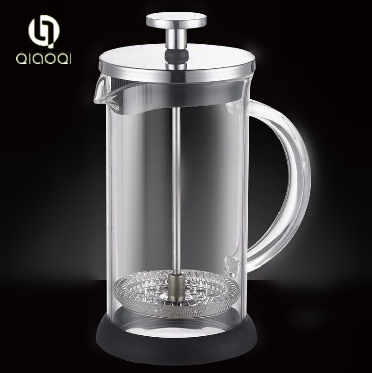 Double Wall Insulated Glass Tea Coffee Maker French Press