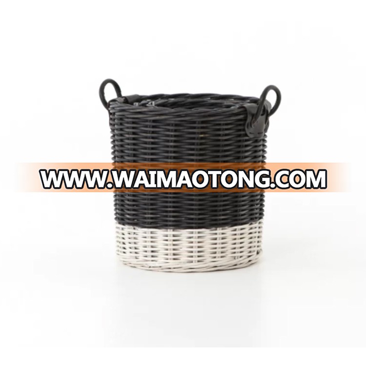 wholesale round woven hamper baskets wicker laundry basket