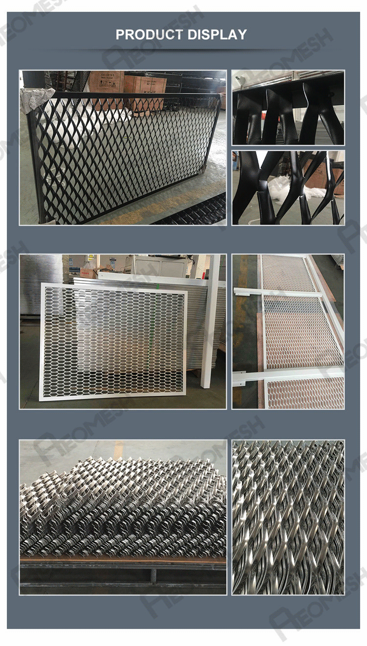 Security Walls galvanized steel Expanded Metal Mesh for walkways