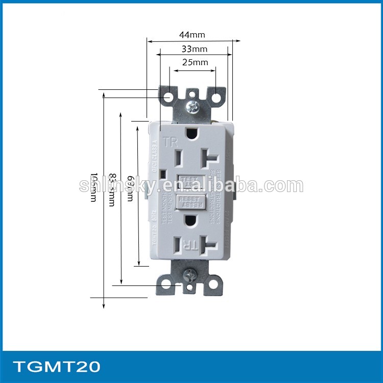 American GFCI outlet tamper resistant TR wall receptacle