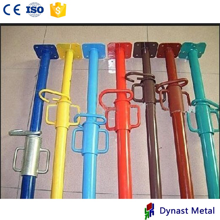 ASTM US standard electrical plated or painted with screw nut shoring props steel props Adjustable Steel Post Shore